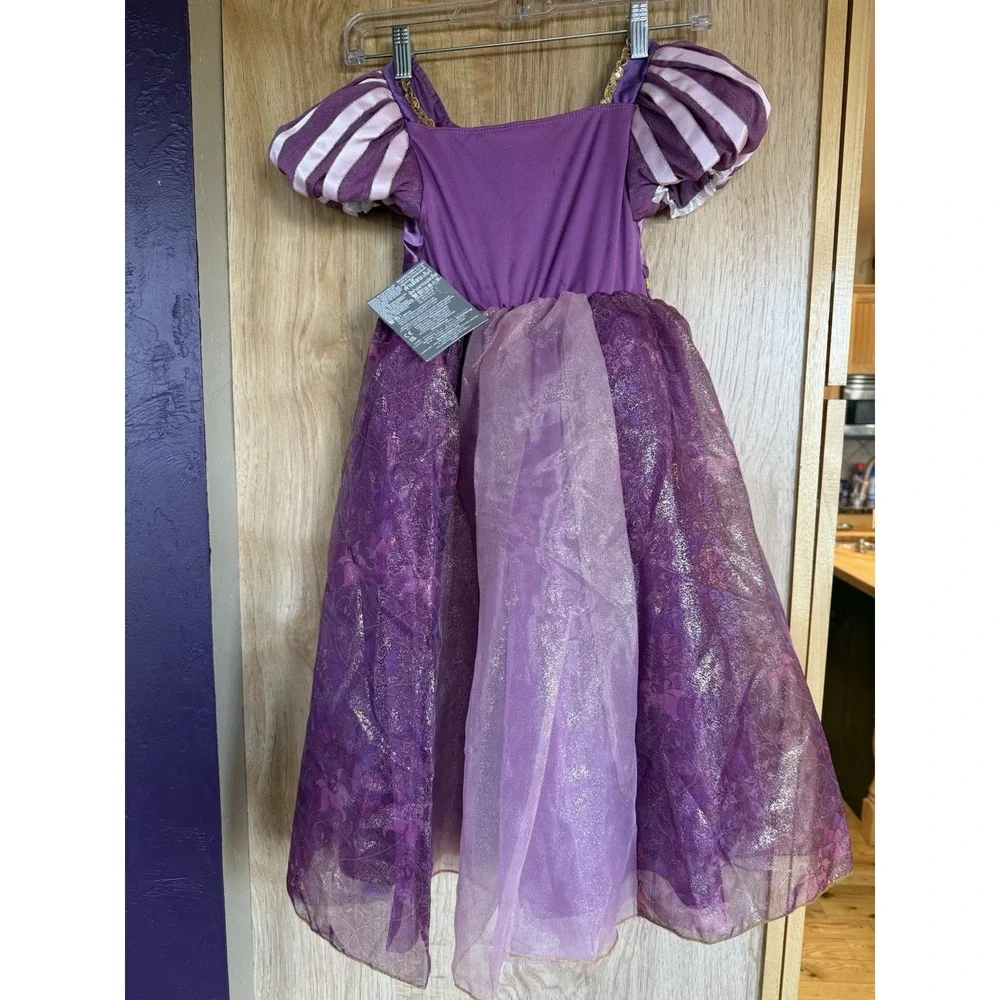 Disney Store Rapunzel Costume Dress Up Princess Tangled Purple Halloween NEW 7/8